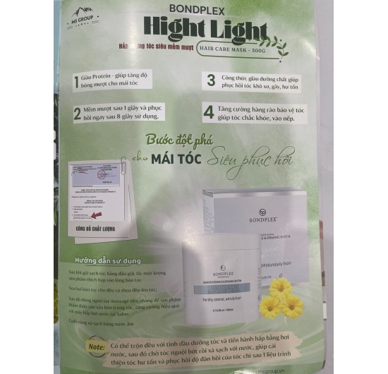 Hấp Dưỡng Tóc Bondplex Hight Light