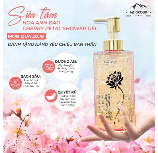 Sữa Tắm Hoa Anh Đào